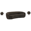 Meridian Furniture Hyde Brown Boucle Fabric Sofa