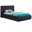 Meridian Furniture Nash Black Boucle Fabric Twin Bed