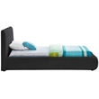 Meridian Furniture Nash Black Boucle Fabric Twin Bed