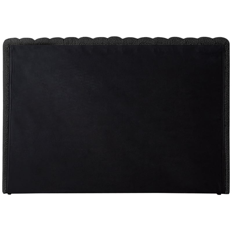 Meridian Furniture Nash Black Boucle Fabric Twin Bed