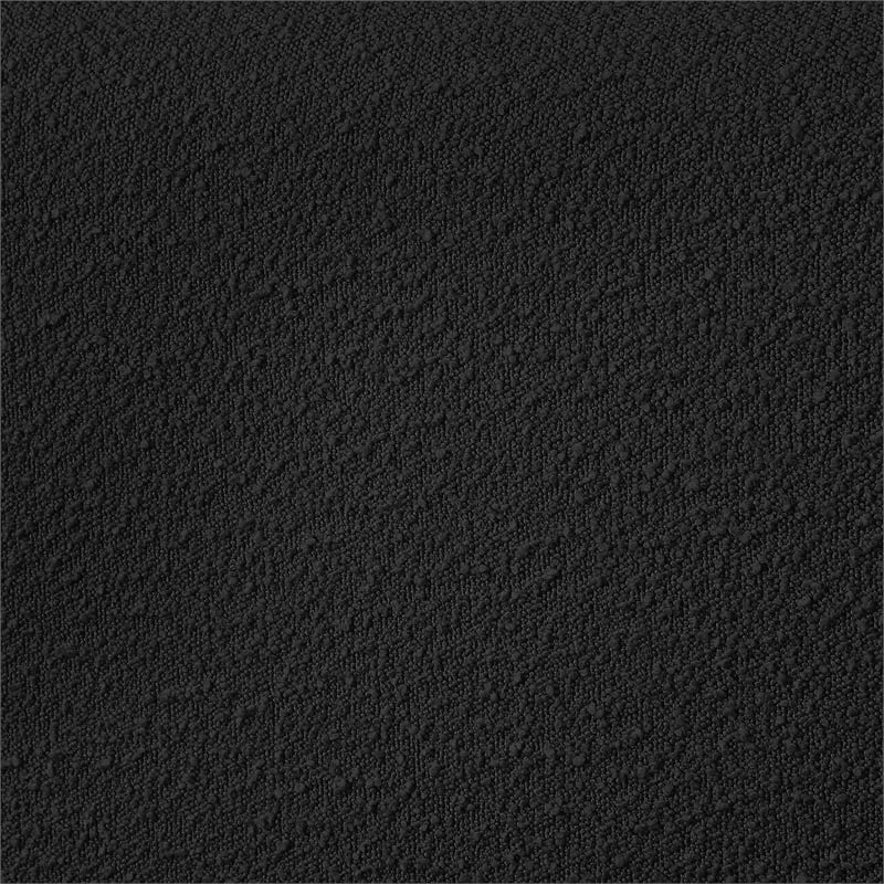 Meridian Furniture Nash Black Boucle Fabric Twin Bed