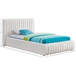 Meridian Furniture Nash Cream Boucle Fabric Twin Bed