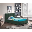 Meridian Furniture Nash Green Boucle Fabric Twin Bed