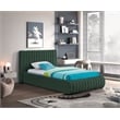 Meridian Furniture Nash Green Boucle Fabric Twin Bed