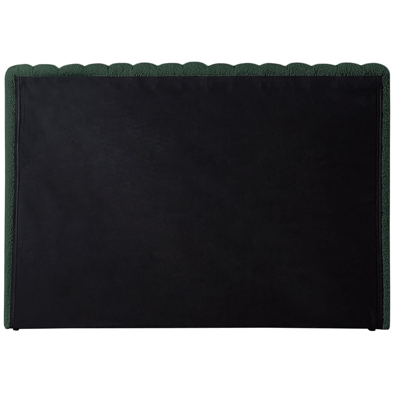 Meridian Furniture Nash Green Boucle Fabric Twin Bed