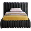 Meridian Furniture Nico Black Velvet Twin Bed