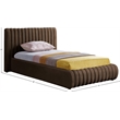 Meridian Furniture Nico Brown Velvet Twin Bed