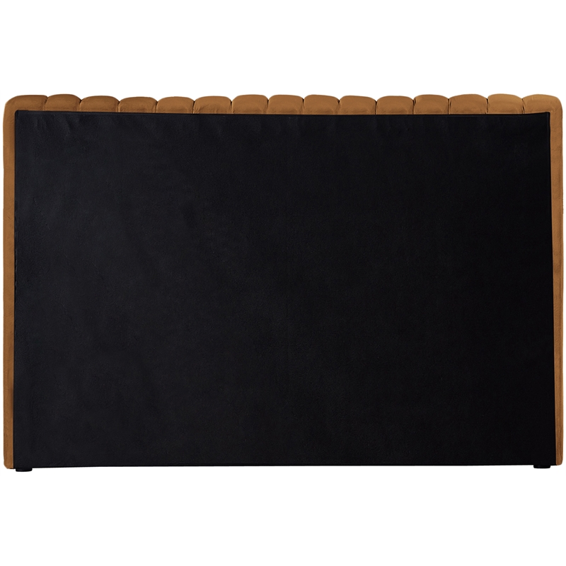 Meridian Furniture Nico Saddle Velvet Twin Bed