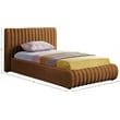 Meridian Furniture Nico Saddle Velvet Twin Bed
