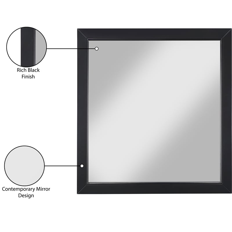 Meridian Furniture Marisol Black Mirror