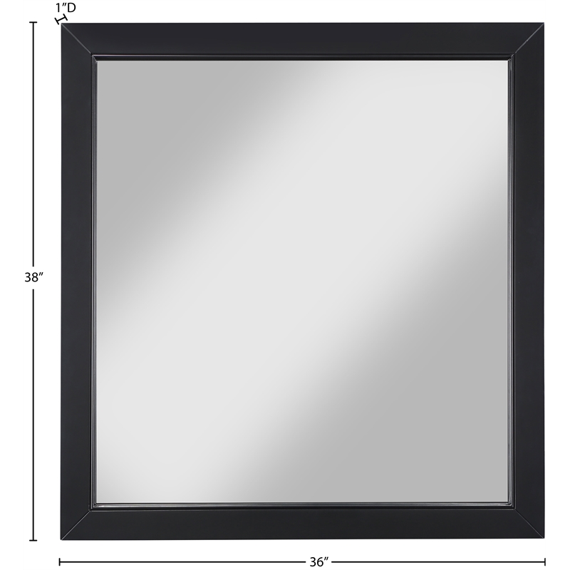 Meridian Furniture Marisol Black Mirror