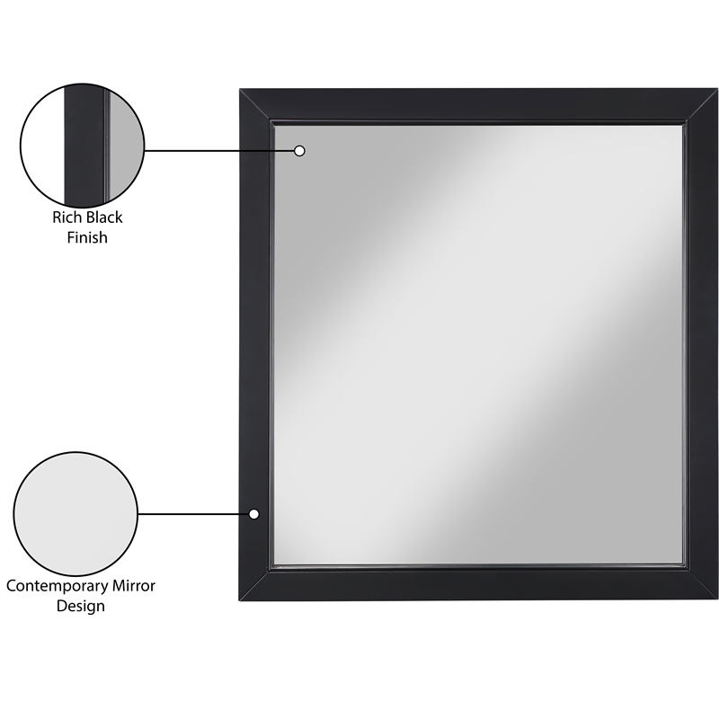 Meridian Furniture Marisol Black Mirror