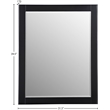 Meridian Furniture Maxine Black Mirror