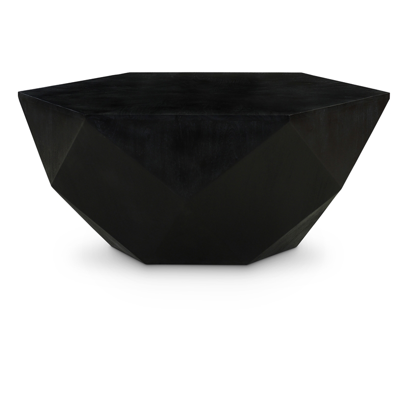 Meridian Furniture Diamante Black Oak Veneer Coffee Table