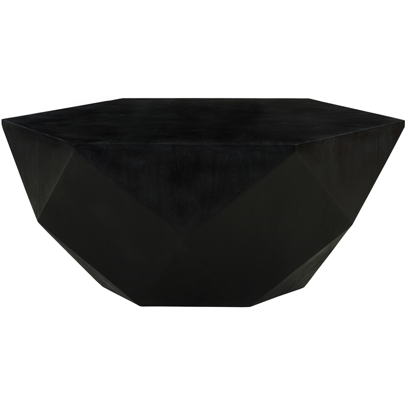 Meridian Furniture Diamante Black Oak Veneer Coffee Table