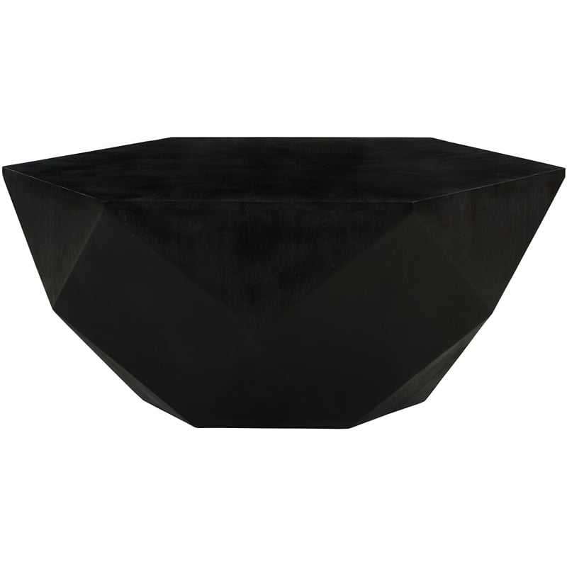 Meridian Furniture Diamante Black Oak Veneer Coffee Table