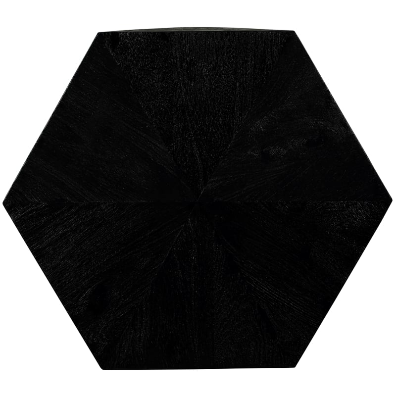 Meridian Furniture Diamante Black Oak Veneer End Table