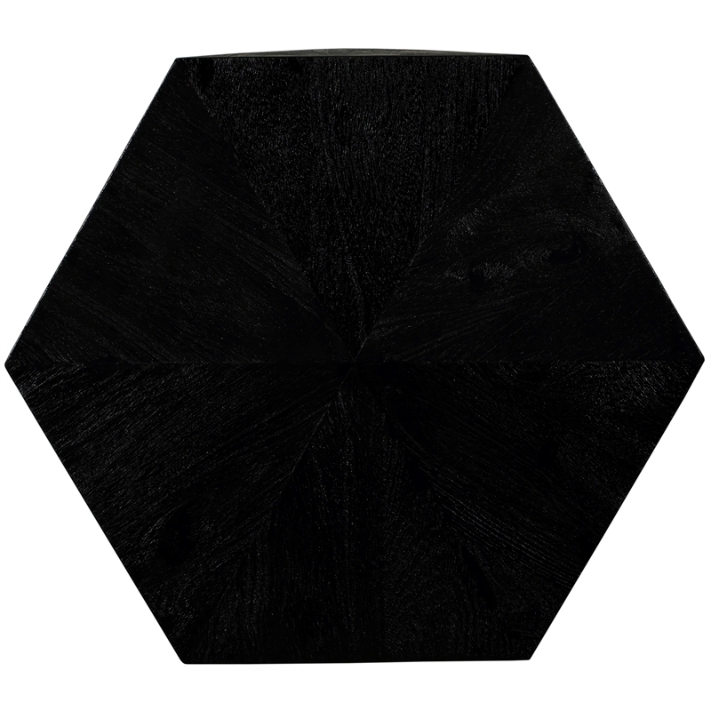 Meridian Furniture Diamante Black Oak Veneer End Table