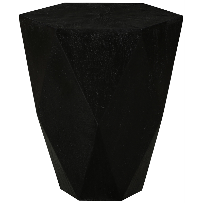Meridian Furniture Diamante Black Oak Veneer End Table