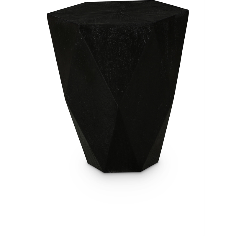 Meridian Furniture Diamante Black Oak Veneer End Table