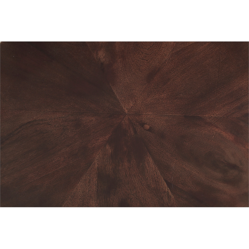 Meridian Furniture Diamante Brown Oak Veneer End Table