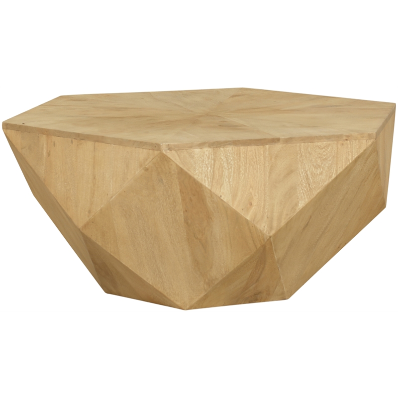 Meridian Furniture Diamante Natural Oak Veneer Coffee Table