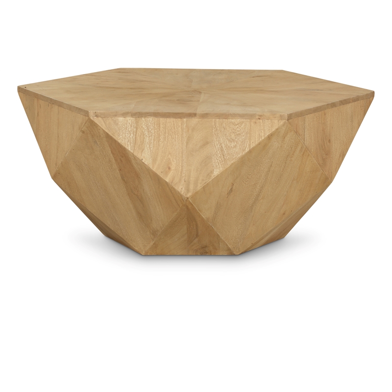 Meridian Furniture Diamante Natural Oak Veneer Coffee Table
