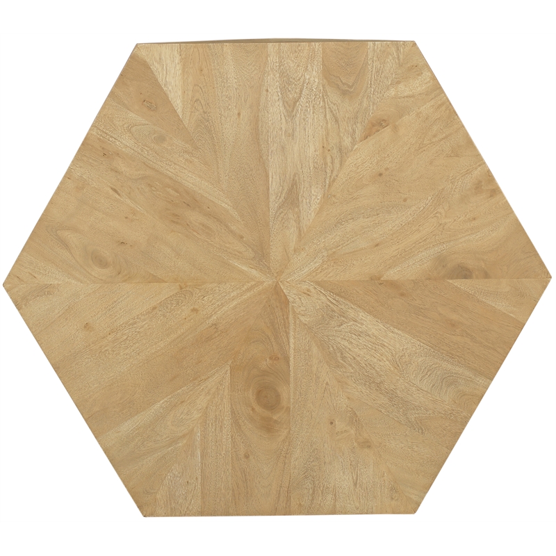 Meridian Furniture Diamante Natural Oak Veneer Coffee Table