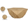 Meridian Furniture Diamante Natural Oak Veneer Coffee Table