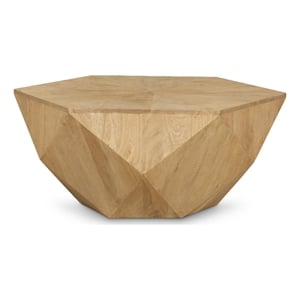 Meridian Furniture Diamante Natural Oak Veneer Coffee Table
