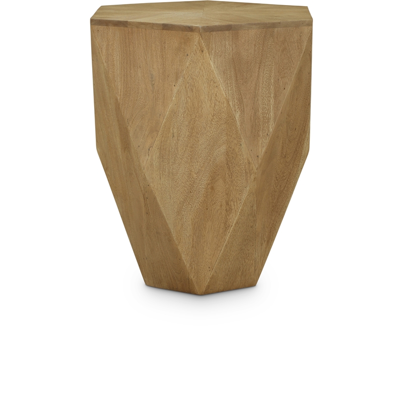 Meridian Furniture Diamante Natural Oak Veneer  End Table