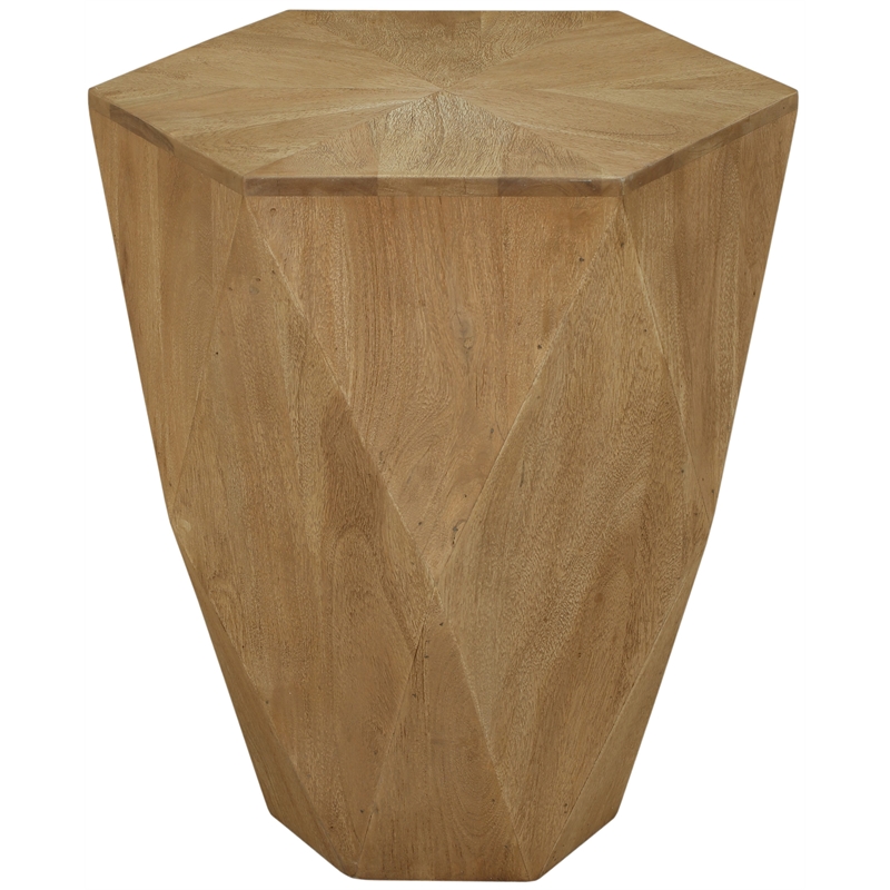 Meridian Furniture Diamante Natural Oak Veneer  End Table