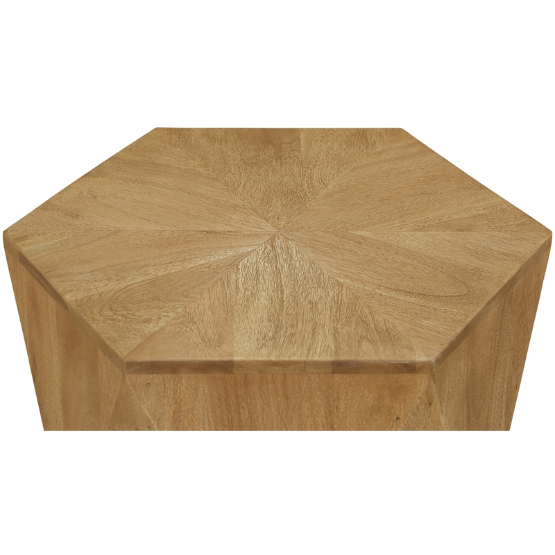 Meridian Furniture Diamante Natural Oak Veneer  End Table