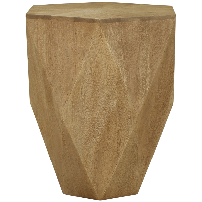 Meridian Furniture Diamante Natural Oak Veneer  End Table