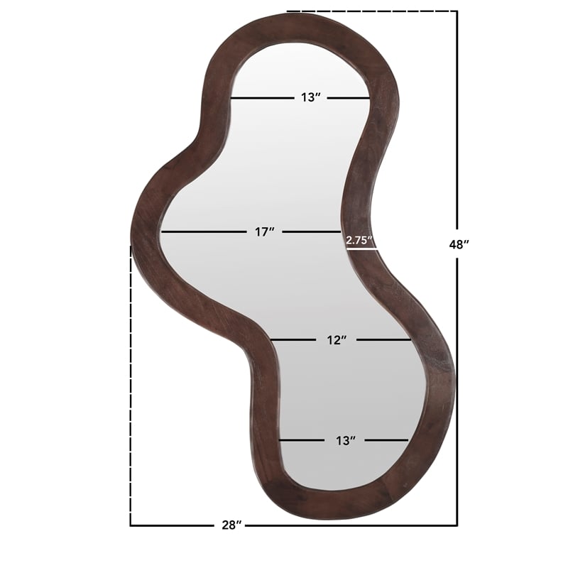 Meridian Furniture Oblique Brown Mirror