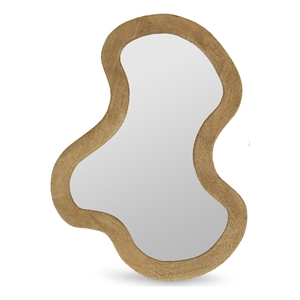 Meridian Furniture Oblique Oak Mirror