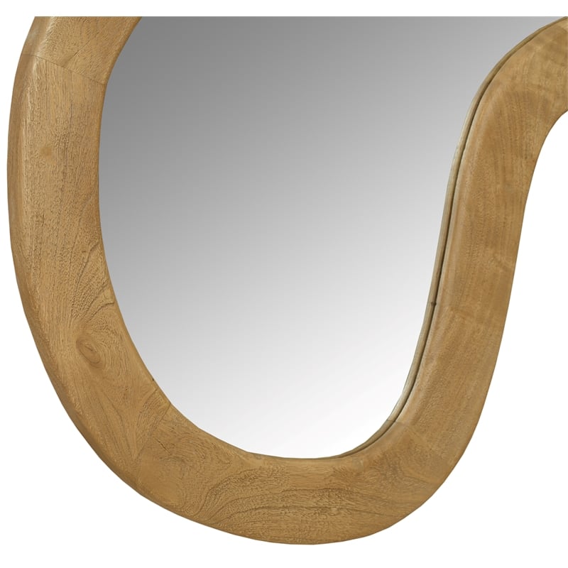 Meridian Furniture Oblique Oak Mirror