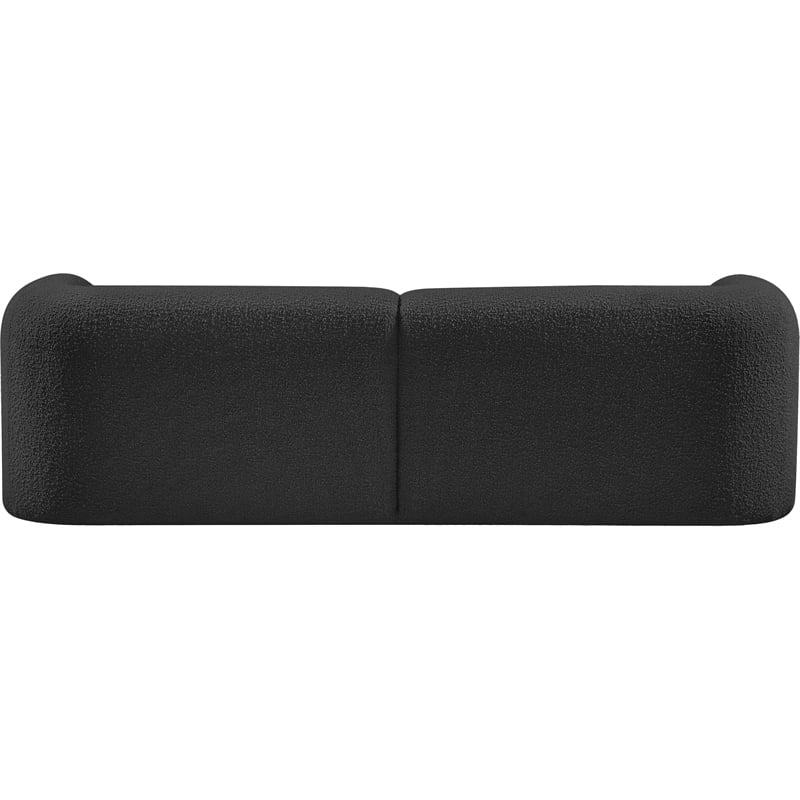 Meridian Furniture Emory Black Boucle Fabric Sofa