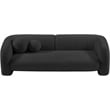 Meridian Furniture Emory Black Boucle Fabric Sofa