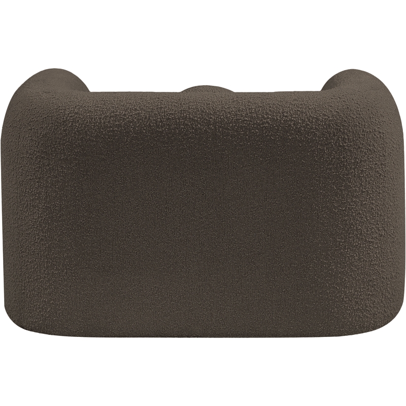Meridian Furniture Emory Brown Boucle Fabric Chair