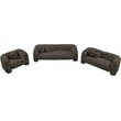 Meridian Furniture Emory Brown Boucle Fabric Loveseat