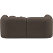 Meridian Furniture Emory Brown Boucle Fabric Loveseat
