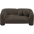 Meridian Furniture Emory Brown Boucle Fabric Loveseat