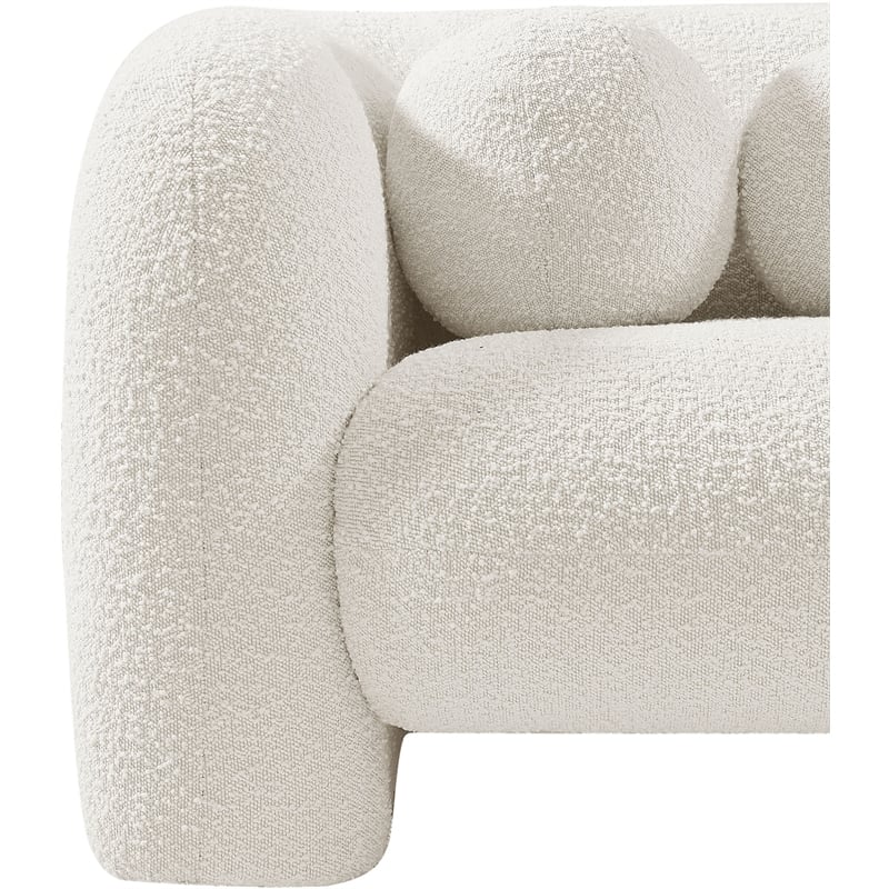 Meridian Furniture Emory Cream Boucle Fabric Chair