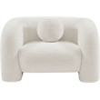 Meridian Furniture Emory Cream Boucle Fabric Chair