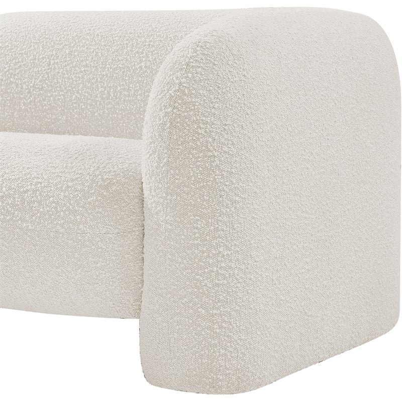 Meridian Furniture Emory Cream Boucle Fabric Chair