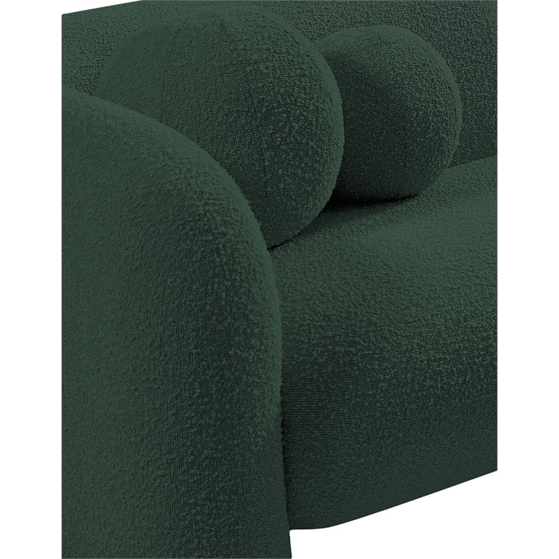 Meridian Furniture Emory Green Boucle Fabric Chair