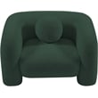 Meridian Furniture Emory Green Boucle Fabric Chair