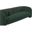 Meridian Furniture Emory Green Boucle Fabric Loveseat