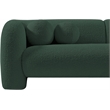 Meridian Furniture Emory Green Boucle Fabric Loveseat